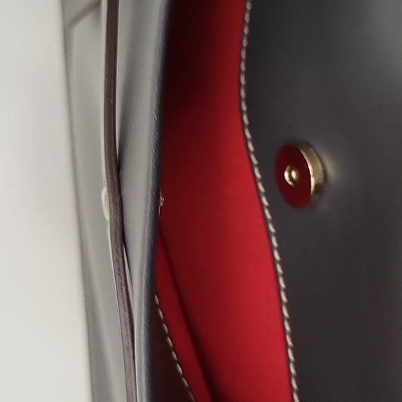 Dooney & Bourke, Madalene, Alto Italian Leather Crossbody, Dark Grey - Picture 10 of 16